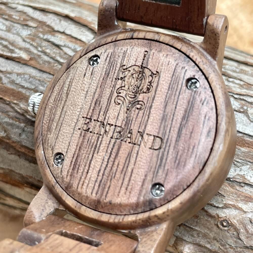 クルミの木製腕時計 32mm 女性向け Reise Walnut