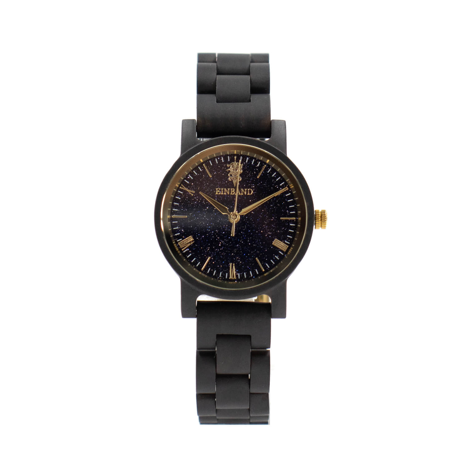 ブルーサンドストーンの木製腕時計 32mm 女性向け Reise Blue sandstone × SandalWood