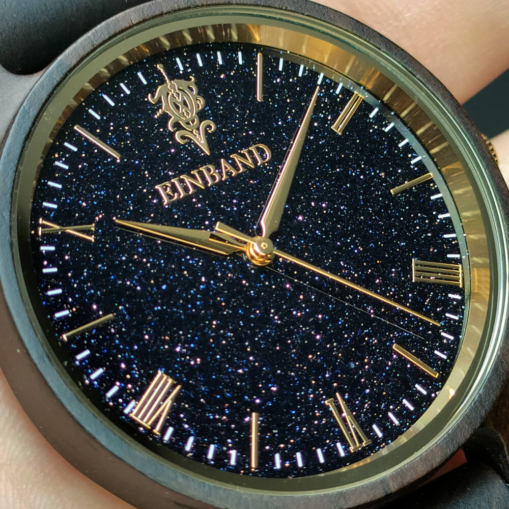 Blue sandstone wooden watch 32mm for women Reise Blue sandstone × SandalWood