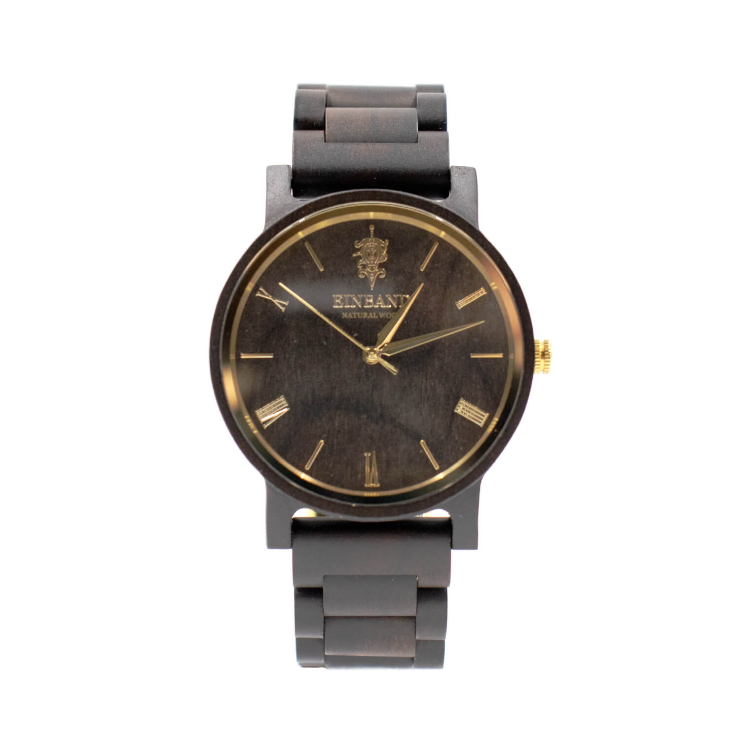 サンダルウッドの木製腕時計 40mm 男性向け Reise SandalWood & Gold