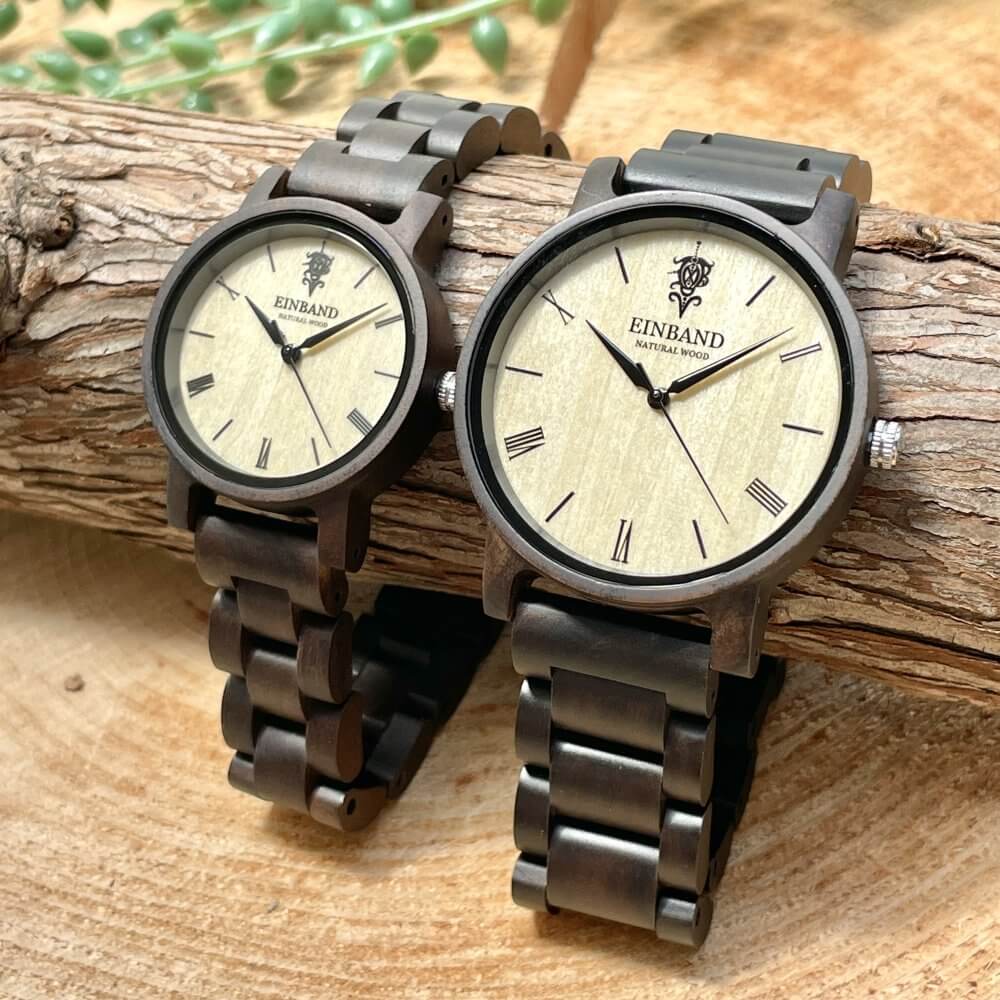 サンダルウッドの木製腕時計 32mm 女性向け Reise Sandalwood