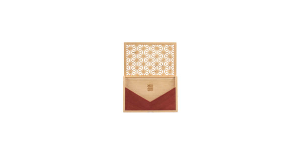【商品情報】Enishi ピンクアイボリー 組子細工のカードケース