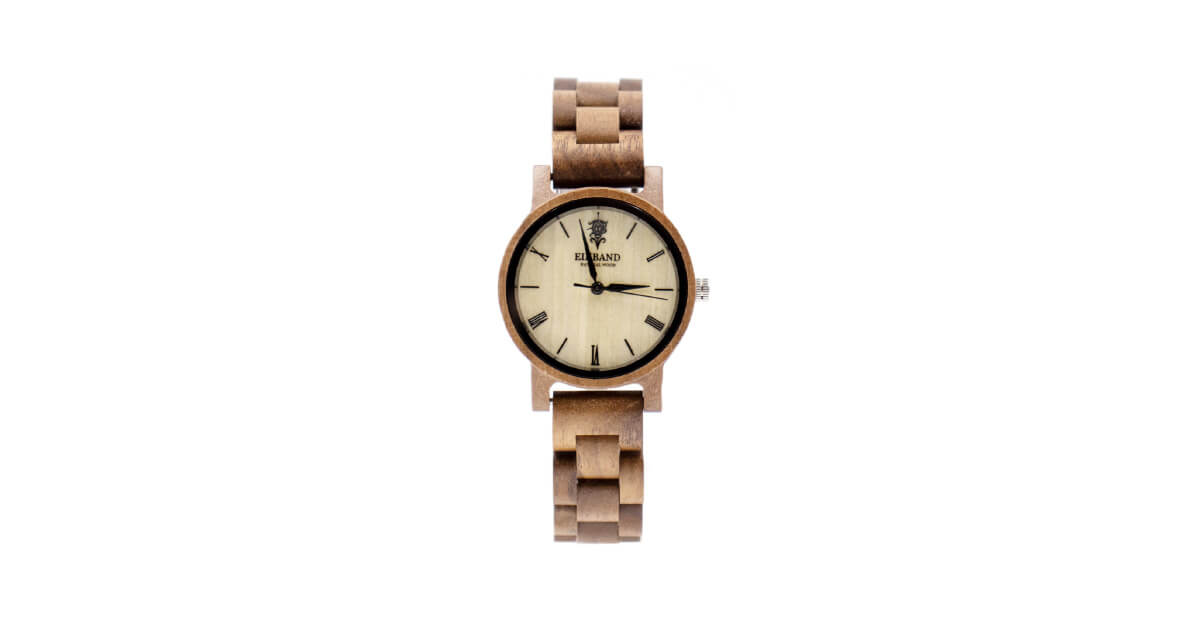 【新商品情報】クルミの木製腕時計 32mm 女性向け Reise Walnut
