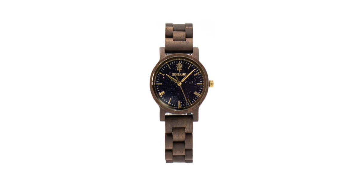 【新商品情報】ブルーサンドストーンの木製腕時計 32mm 女性向け Reise Blue sandstone × Walnut