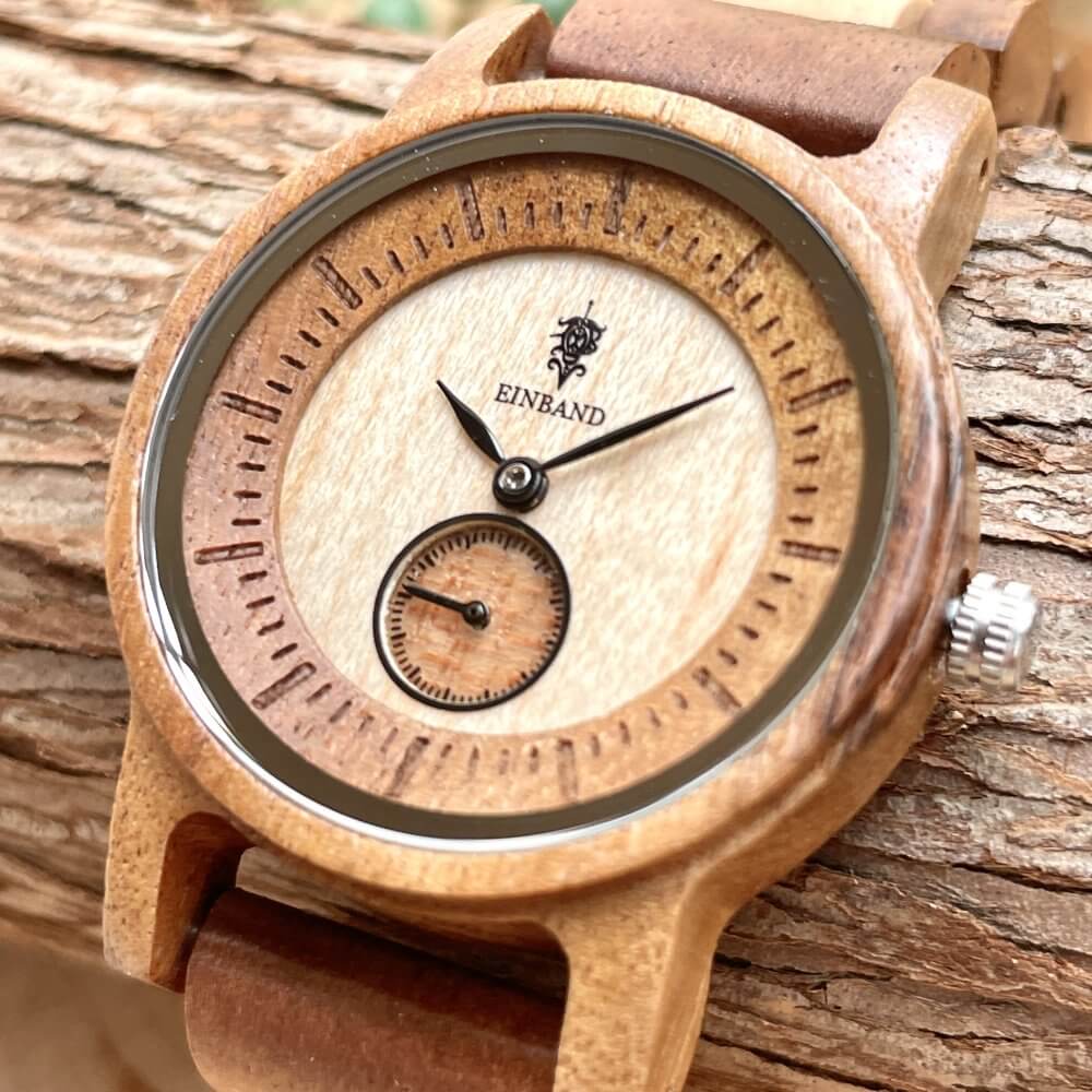 公式】EINBAND アインバンド アカシア メイプルウッド 木製 腕時計 レディース 32mm  クォーツ｜木の雑貨とギフト-Mokutopia（モクトピア）公式