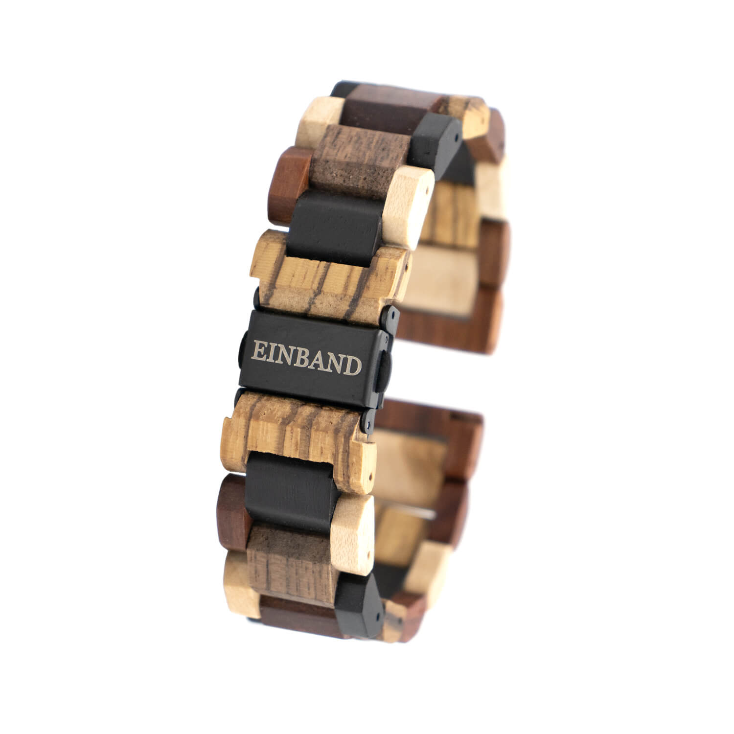 5つの天然木を使用した天然木腕時計バンド 20mm幅専用 スマートウォッチ対応