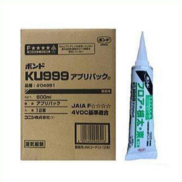 フロア・根太・束用ボンド KU999 アプリパック 600ml 12本 ウレタン樹脂系