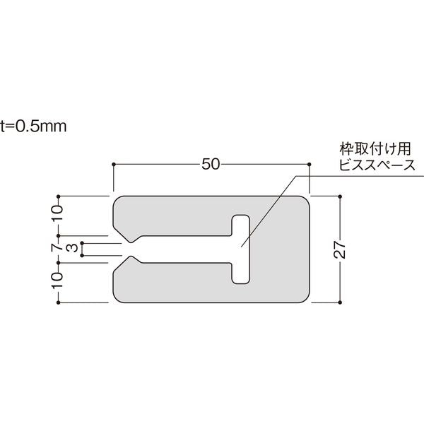 サッシスペーサー10 SUS10 100個