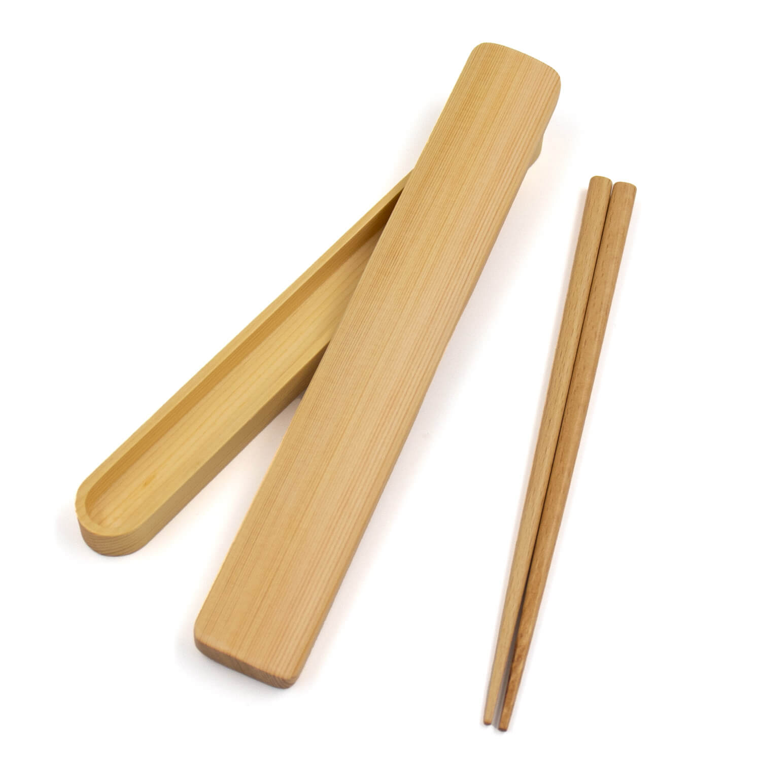 Beech chopsticks/chopstick box set 180mm