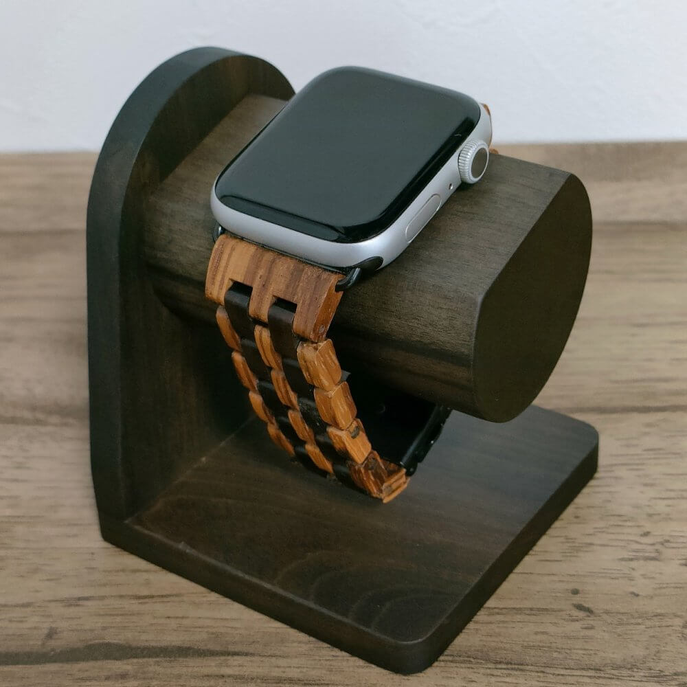 アップルウォッチ対応 木製腕時計スタンド