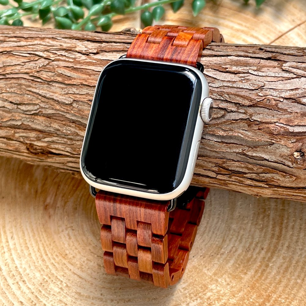 公式】レッドサンダルウッドのアップルウォッチバンド Apple Watch