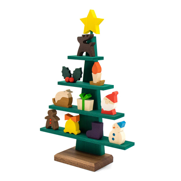 Stage tree [green] Christmas ornament