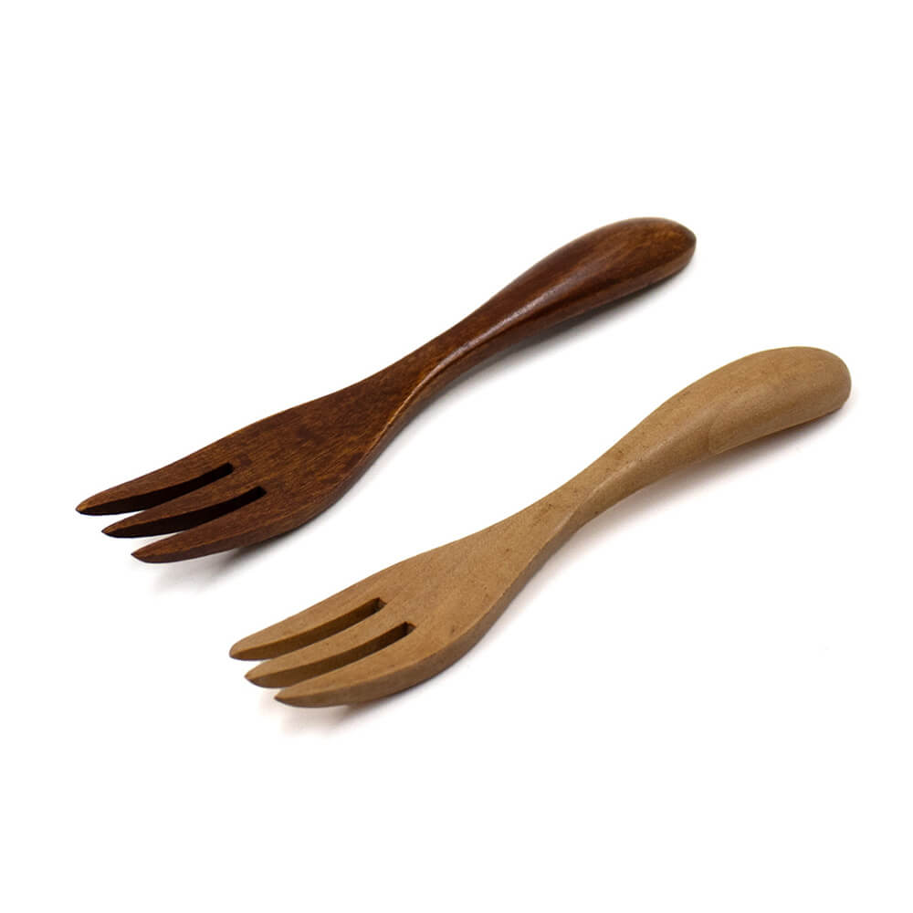 Natural wood fork 125mm