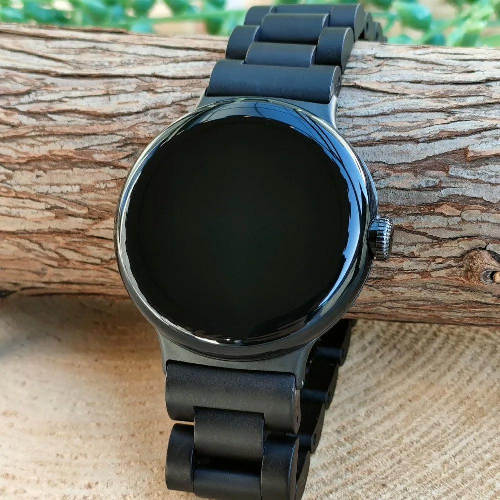 【公式】サンダルウッドのグーグルピクセルウォッチバンド Google Pixel Watch EINBAND アインバンド 木製 スマートウォッチ|木の雑貨とギフト-Mokutopia(モクトピア)公式 チタンバックル(メーカー直送)