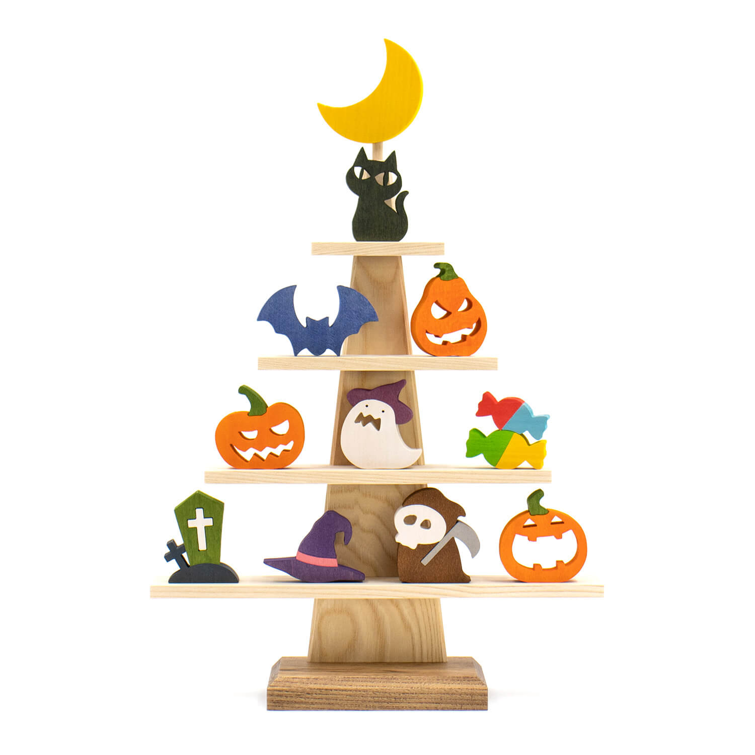 stage tree halloween figurine