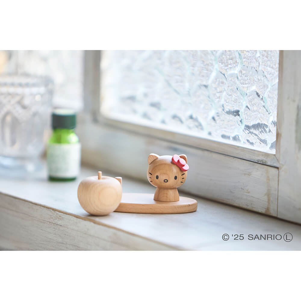木製 ハローキティ アロマスタンド レッド アロマウッドベース