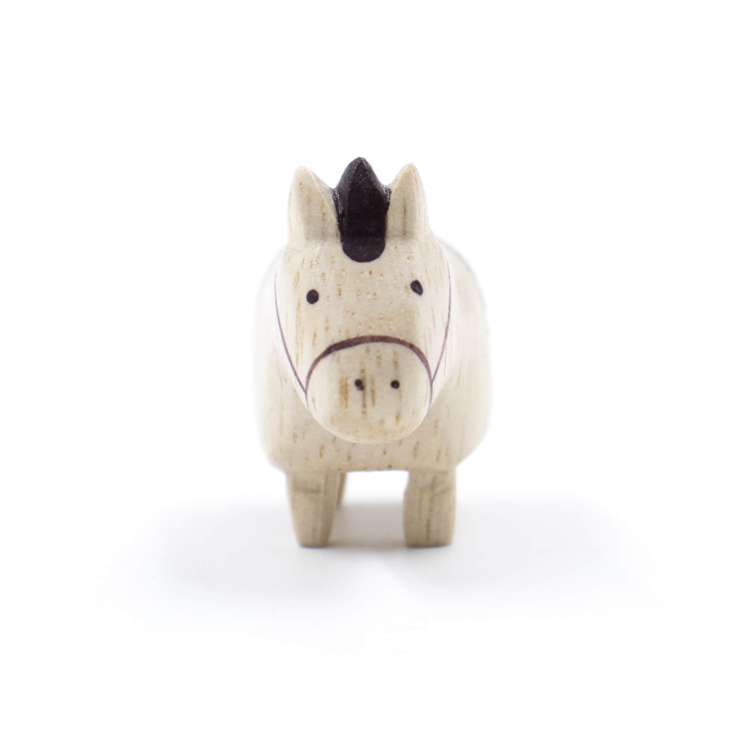 ぽれぽれ動物 えとシリーズ うま 木彫りの動物