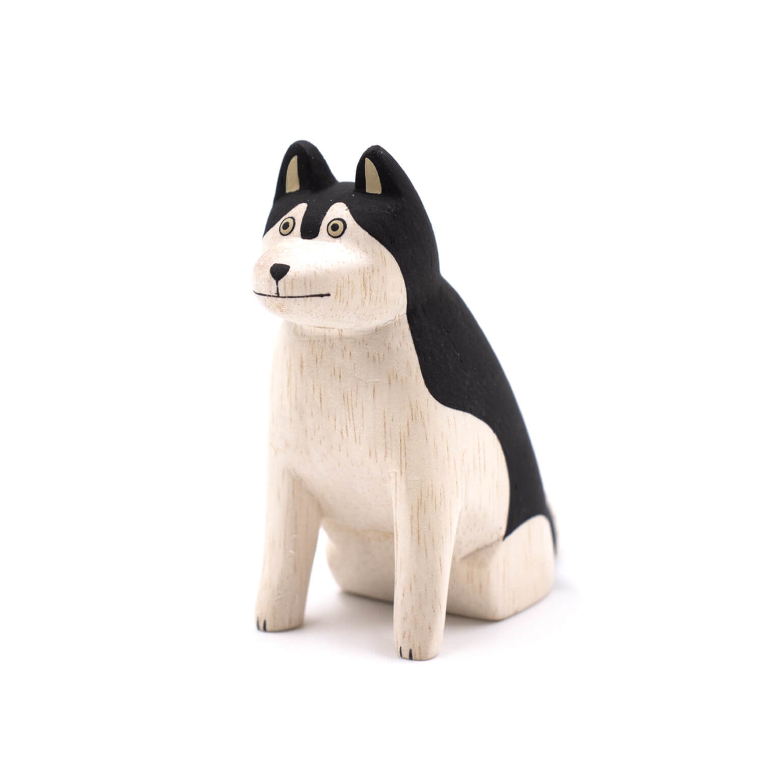 ぽれぽれ動物 コヤギ 木彫りの雑貨 木製 置物 ディスプレイ