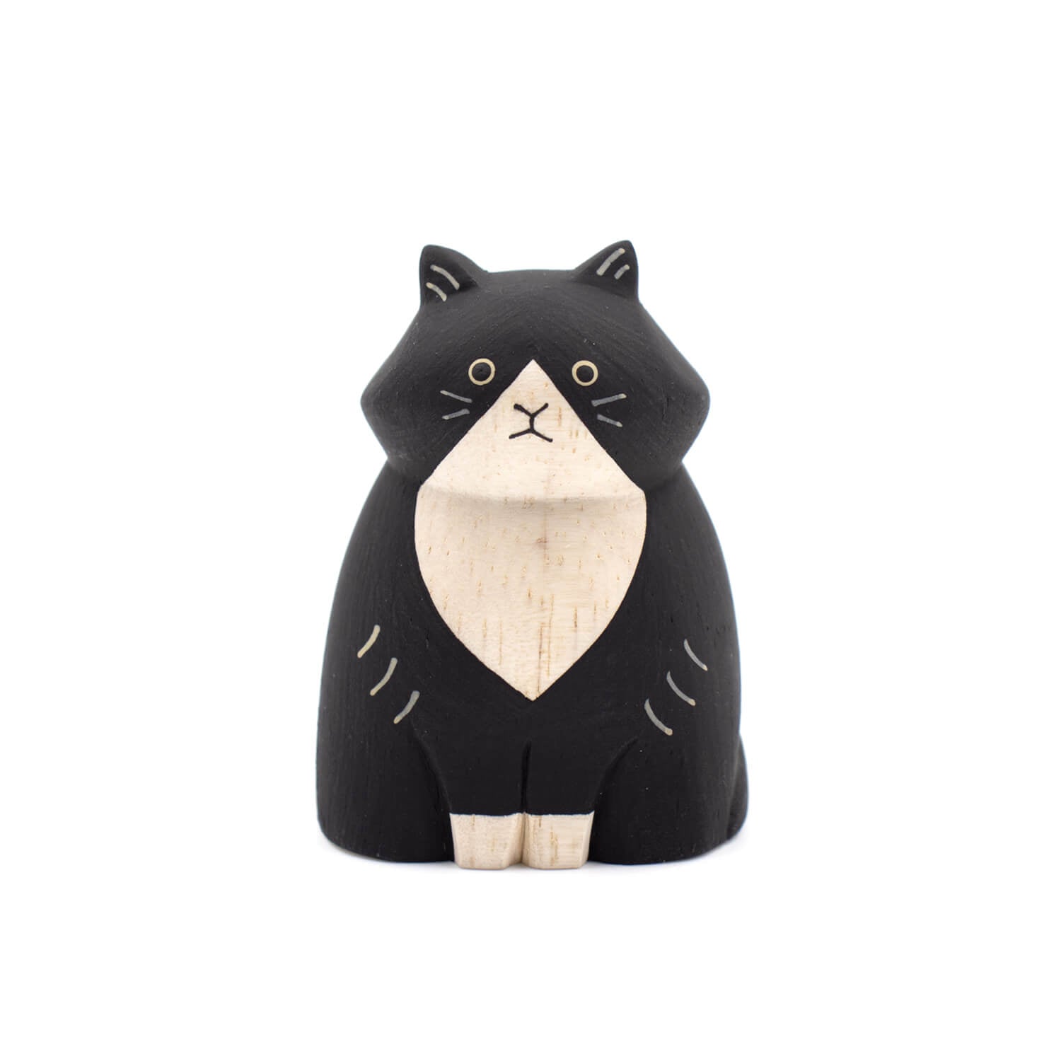 ぽれぽれ動物 パンダ 木彫りの雑貨 木製 置物 ディスプレイ