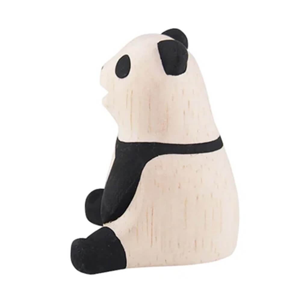 Pole Pole Animal Panda Wood Carved Animal