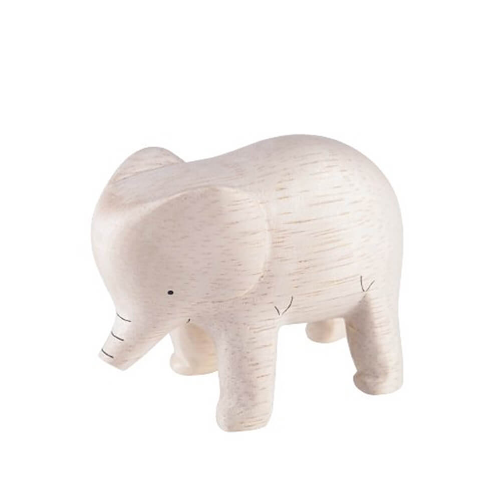 Pole Pole Animal Elephant Wood Carved Animal