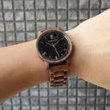 ブルーサンドストーンの木製腕時計 40mm 男性向け Reise Blue sandstone × Walnut