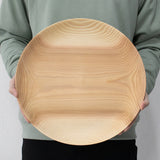 KACOMI 1 shaku 2 sun (360mm) Akita cedar wood plate for 1 to 2 people