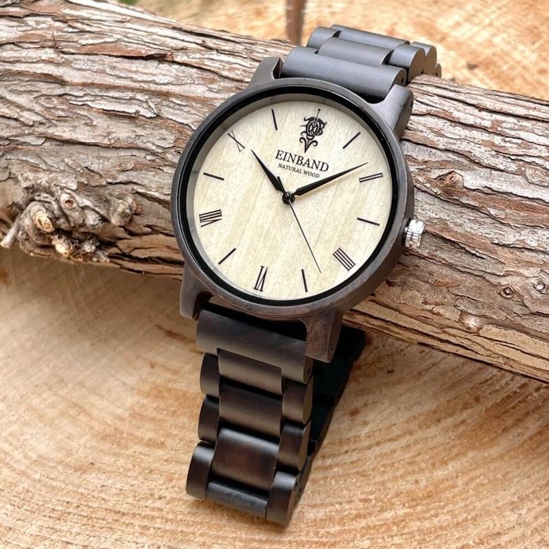 サンダルウッドの木製腕時計 40mm 男性向け Reise Sandalwood
