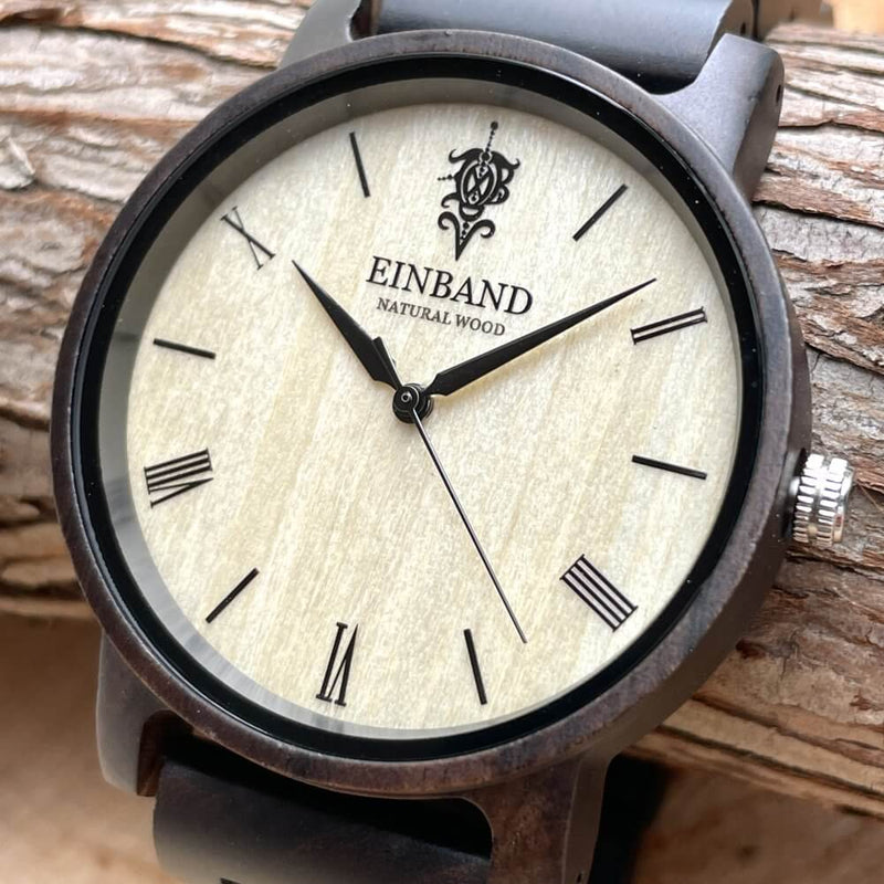 サンダルウッドの木製腕時計 40mm 男性向け Reise Sandalwood
