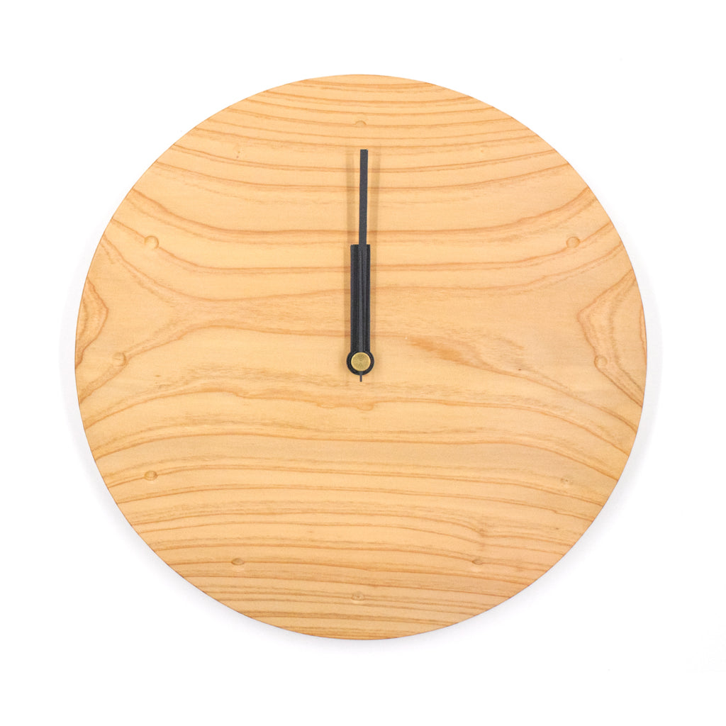 秋田杉の壁掛け時計 木の時計 木製時計｜木の雑貨とギフト-Mokutopia